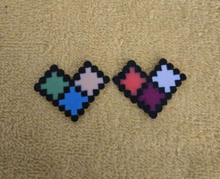 pixelated hearts